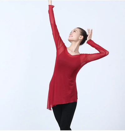 New fashion woman Classical Dancing clothes ballet Dance dress Adult Dance Practice clothes Elastic long sleeve Dance clothes