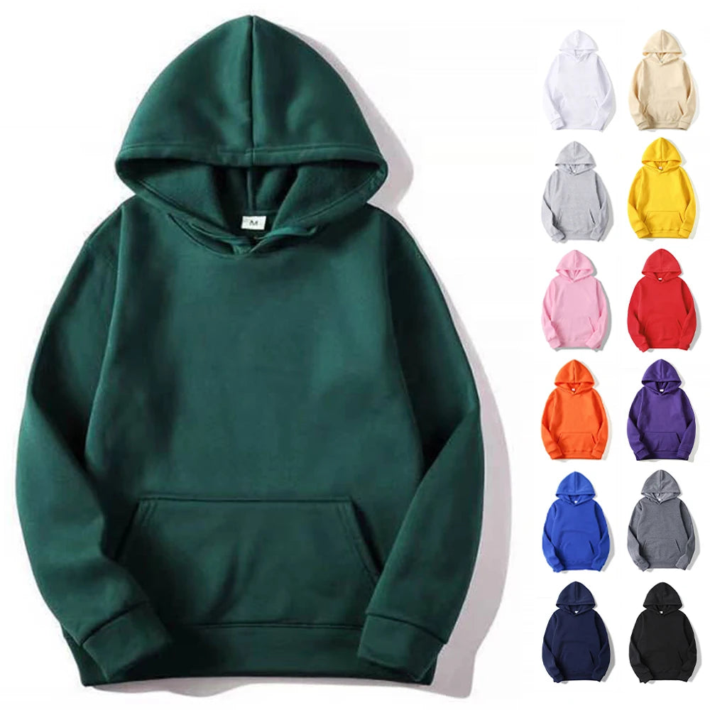 Blank Fleece Fashion Hoodies Men Pull Over Wholesale Hooded Sweatshirt Unisex Cheap Solid Capucha Hoodie In Bulk Sudaderas Con