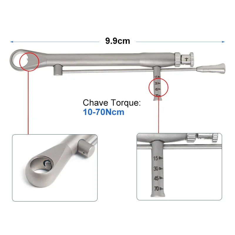 Dental Implant Torque Wrench Screwdriver Prosthetic Kit Ratchet Drivers Dentistry Implant Repair Tools