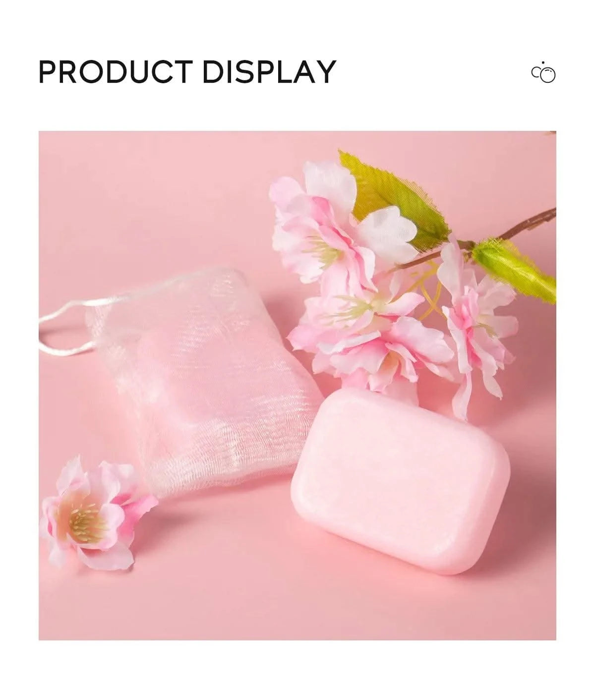 LAIKOU Sakura Facial  Body Whitening Soap Reduces Acne Dark Spot Deep Cleaning Cutin Brightening Skin 90g