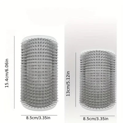 Cat Self Groomer with Massage Comb Brush - Perfect for Kitten and Puppy Grooming and Relaxation Wall-Mounted