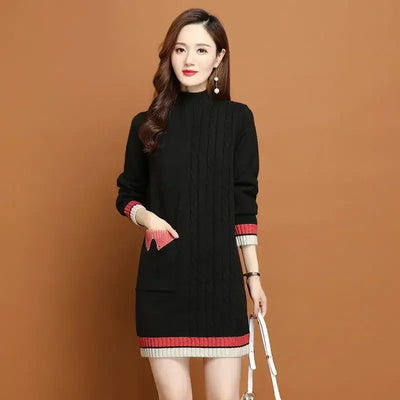 Woman Knitted Dress Bodycon Crochet Dresses for Women Cheap Casual Thic X Elegant Luxury Long Sleeve Aesthetic Sensual Sexy Xxl
