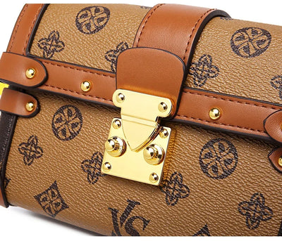 Women's Leather Hand Bag Fashionable And Elegant By Famous Designer Luxury Brand Classic Shoulder For Daily