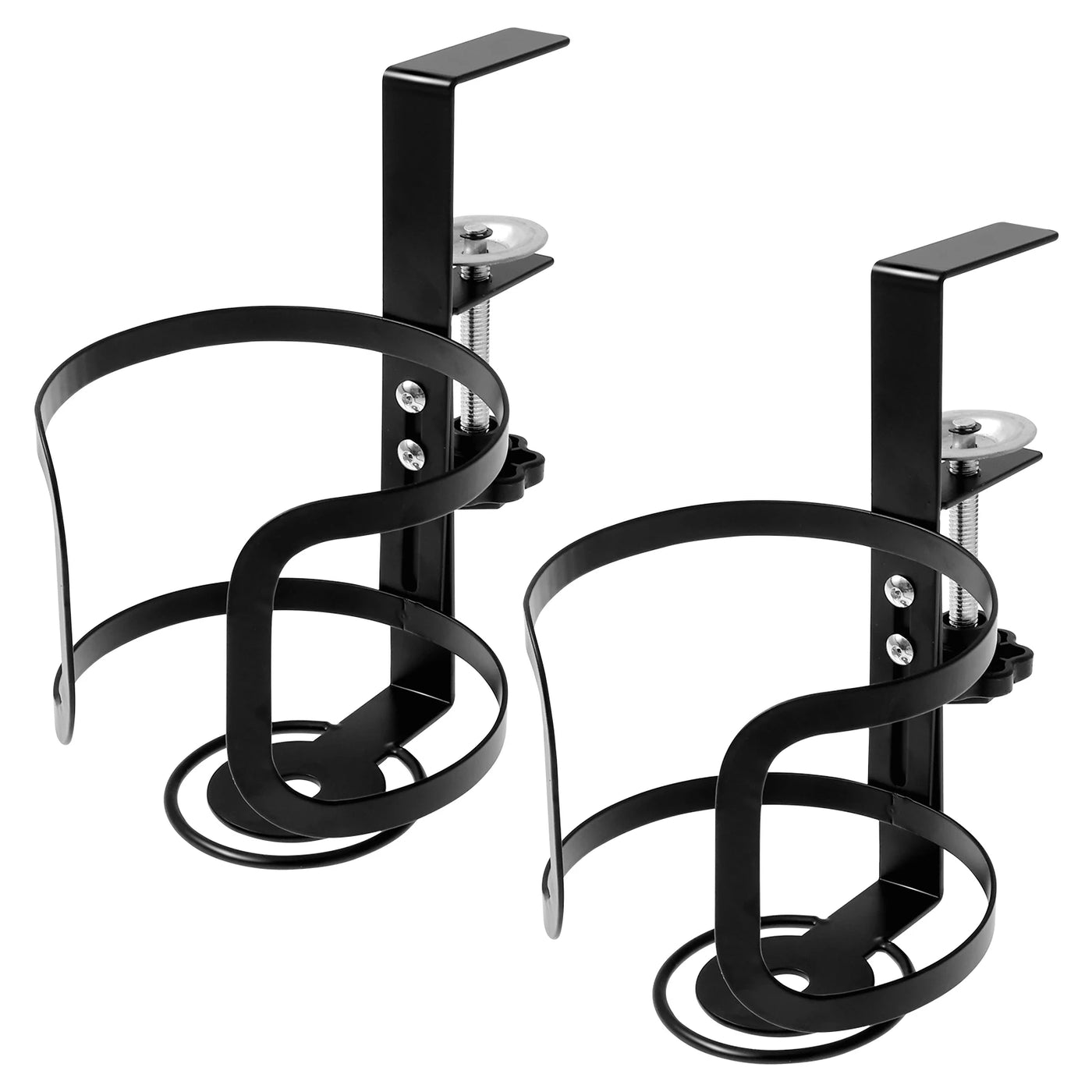 Large Desk Cup Holder Universal Adjustable Leak Proof Clip On Table Cup Holder Adjustable Coffee Mug Headphone Organizer for Des