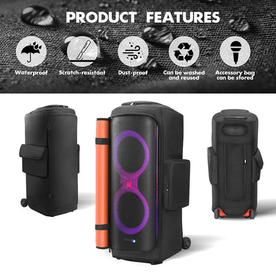 Party Speaker Dust Cover Waterproof Padded Speaker Protective Cover Nylon Double-Sided Speaker Storage Bag for JBL Party Box 710