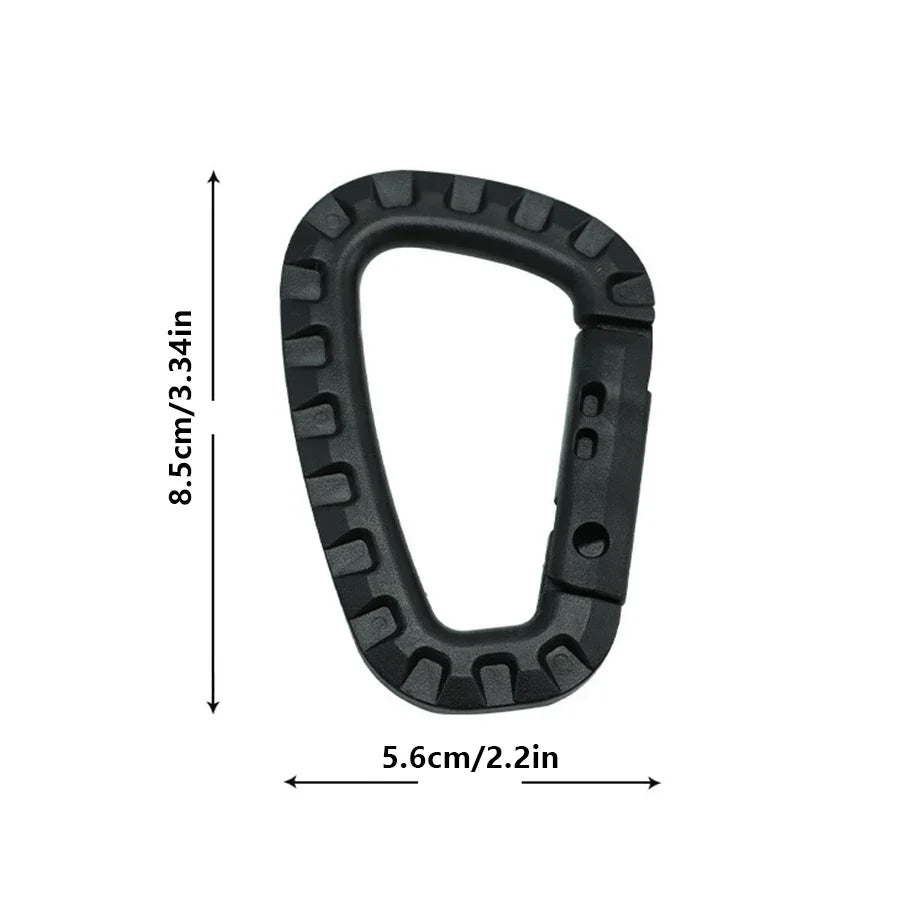 Carabiner D-Shape Ultra Light Mountaineering Bag Keychain Outdoor Tactical Gear Hiking Camping Climbing Accessories