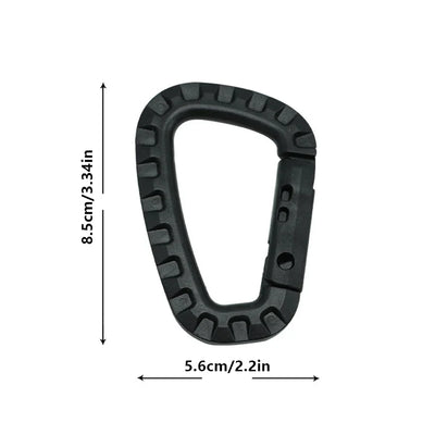 Carabiner D-Shape Ultra Light Mountaineering Bag Keychain Outdoor Tactical Gear Hiking Camping Climbing Accessories