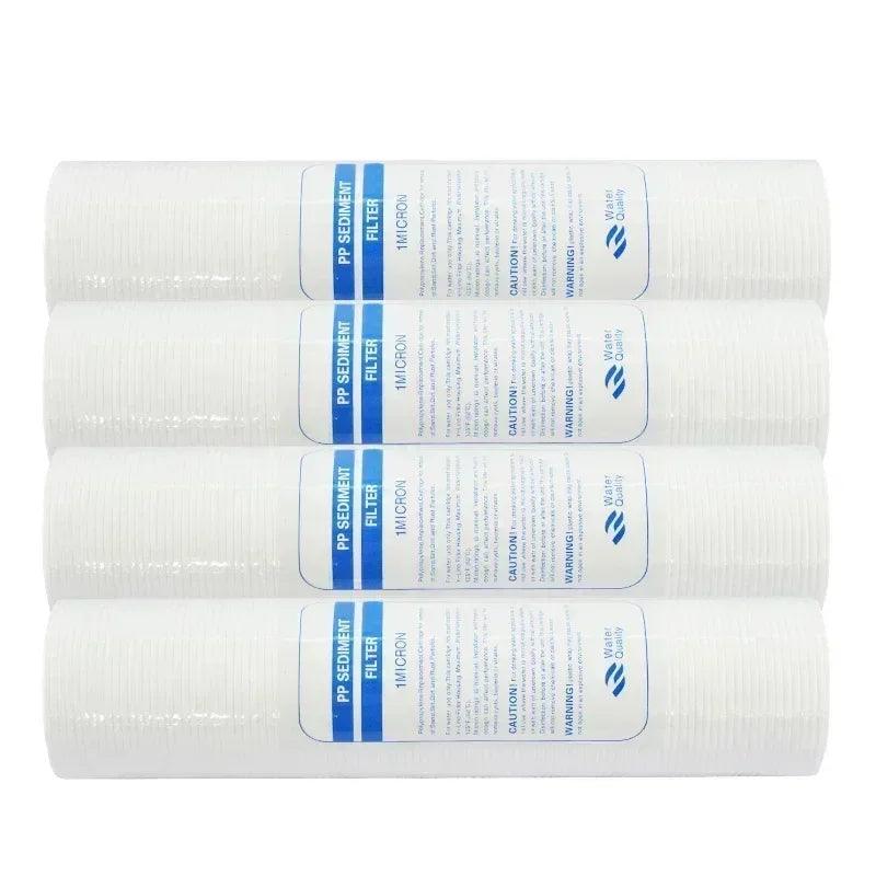 Atwfs water purifier 10 inch 4pcs 1-micron sediment filter cartridge pp cotton system