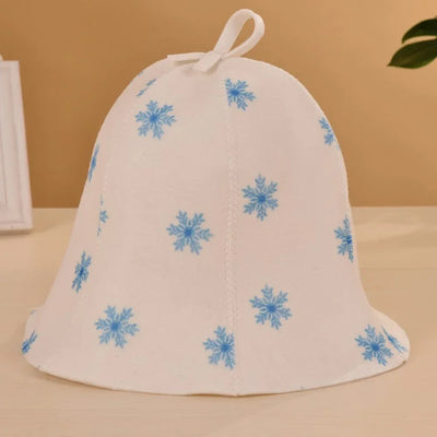 1pc Felt Sauna Hat Anti Heat Cap Thicken Suction Shower Cap Spa Sauna Hat For Head Protection Hat Bathroom Accessories