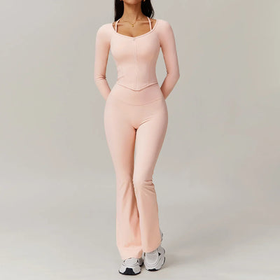 Ultra Premium 2PCS Women Tracksuits Yoga Set Long Sleeve