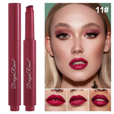 Solid Lipstick Long-lasting Easy Color Lip Stain Moisturizing Lip Gloss Pearl Mirror Lipgloss Tint Sexy Red Lipstick Makeup