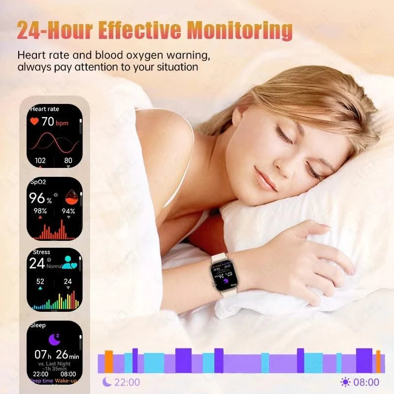 LIGE GPS Trajectory Smart Watch Women 2.01" HD Screen Compass Bluetooth Call Heart Rate Blood Oxygen Men Smartwatches 2025 New