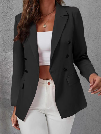 New in Autumn Winter New Blazers for Women Clothing Autumn and Winter Solid Color Fashion Casual Suit Slim Blazers Women