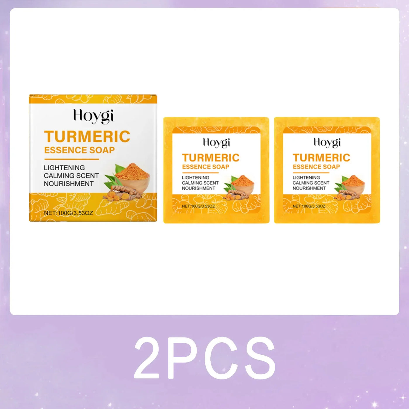Turmeric Skincare Set Body Soap Anti Acne Dark Spot Corrector Improve Dry Skin Moisturizing Face Cream Brightening Facial Serum