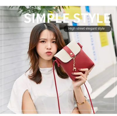 Fashion Handbags Women Bags Designer New Casual Bag Mobile Phone Bag Personality Deer Charm Single Shoulder Diagonal Bag