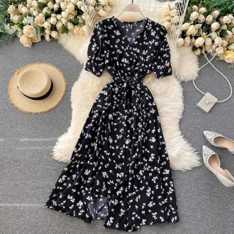 Korean Red elegant sexy Dress women Summer Autumn V-neck polka dot midi dress waist split dress vestidos de fiesta clothes