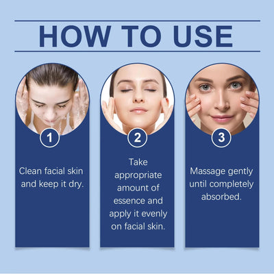 Hyaluronic Acid Serum Shrink Pores Fade Fine Lines Remove Dark Spot Improve Dry Moisturizing Lightening Repairing Facial Essence