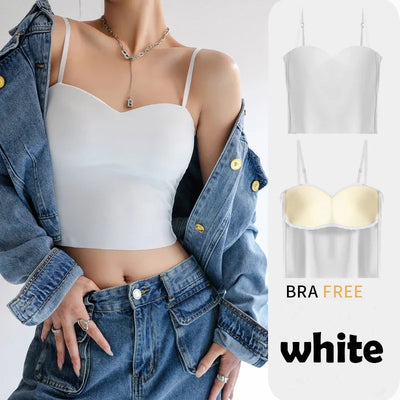 Women Solid Colour Wireless Padded Bra