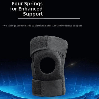 Ligament 4-spring Sports Kneepad Patella Shock Absorption Elastic Leg Brace Protector Safety Adjustable Fitness Knee Pad Men