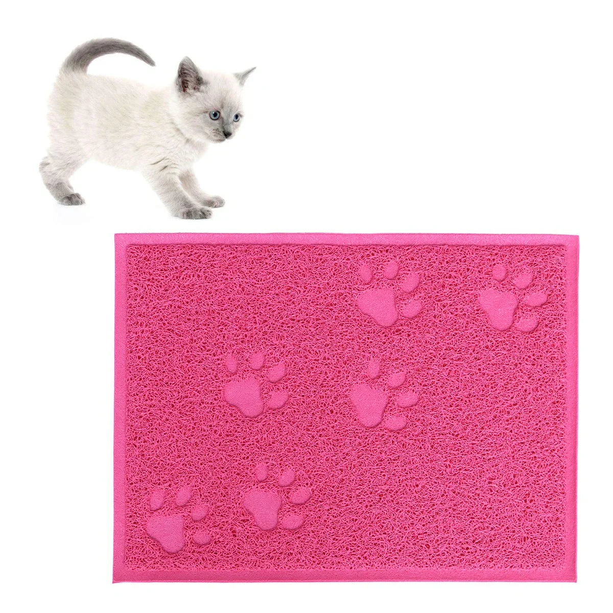 Durable Pvc Cat Litter Mat Pet Cleaning Carpet Dog Cleaning Carpet Cat Cleaning Carpet Pet Supplies Litter Box Mat Washable