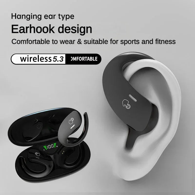 Wireless Earbuds, Bluetooth 5.3 Earbuds Stereo Bass, in-Ear Noise Cancelling Mic, Earphones IP7 Waterproof Sports, 40H Playback.