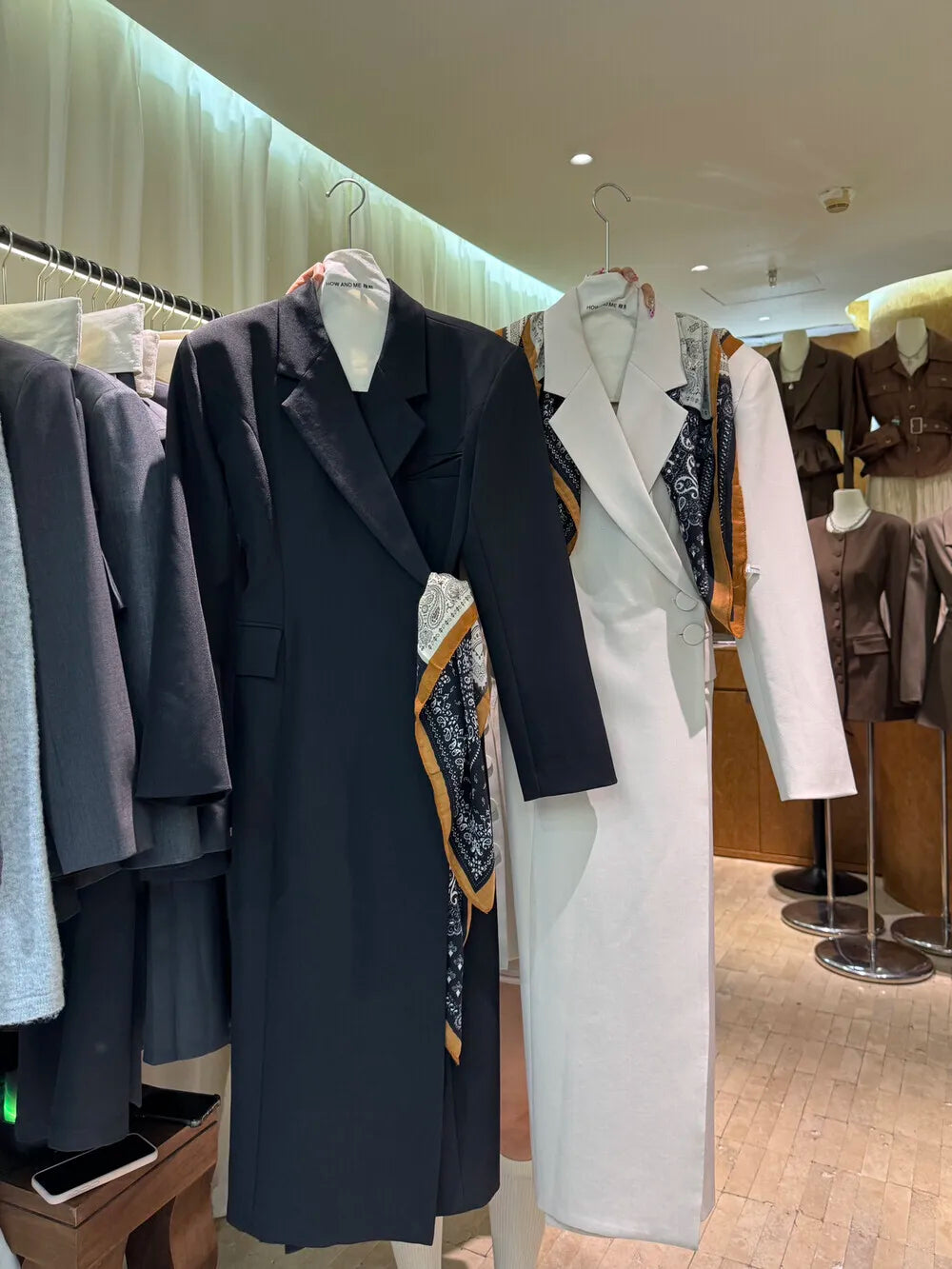 BJTZ Women’s Blazer Dress With Padded Shoulders Waist-Cinching Elegant Office Wear Fall Winter Luxury Casual Party Outfit