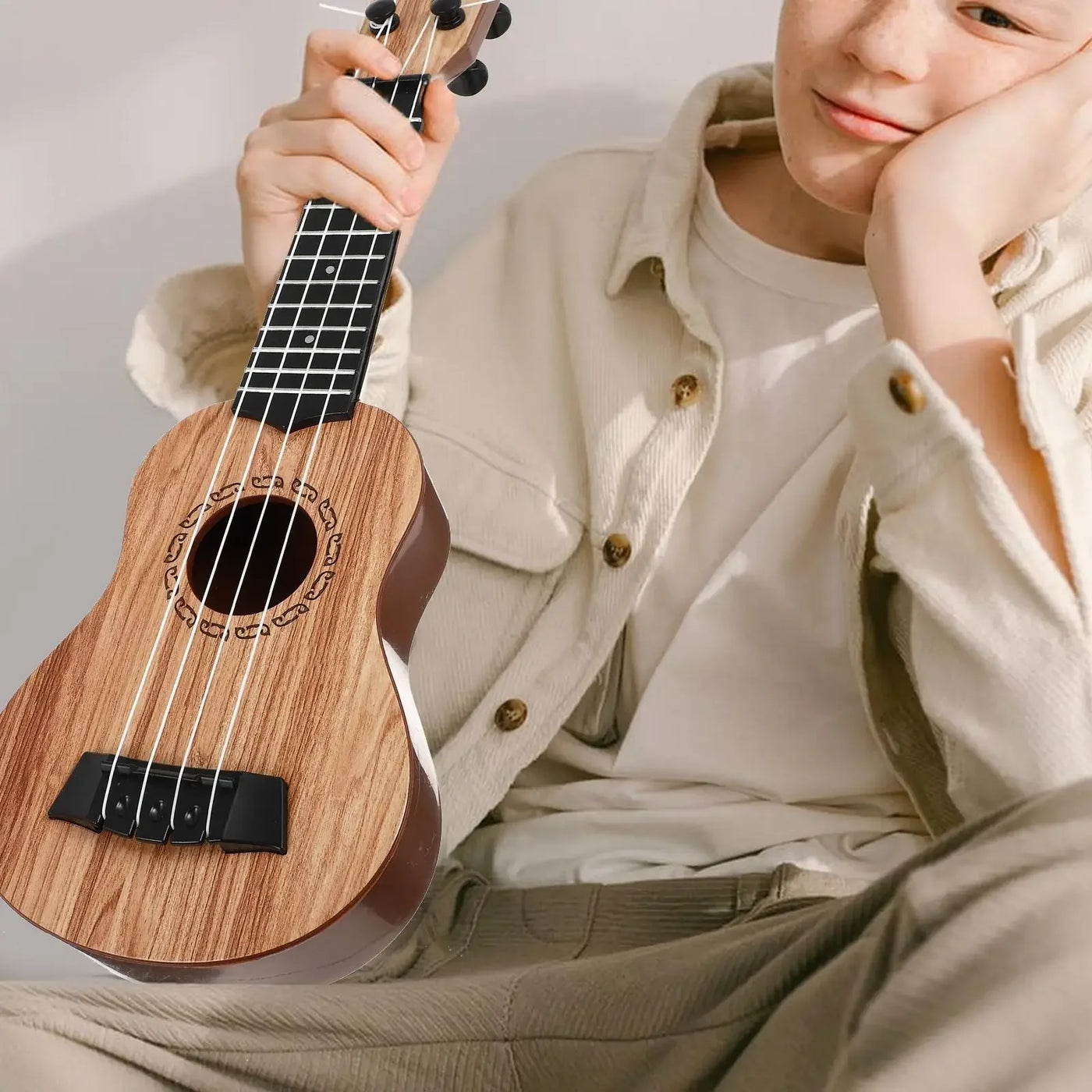 Ukulele Toy for Kids Musical Instruments Toddler Guitar Beginner Ukuleles Safe Premium Material Lightweight Compact