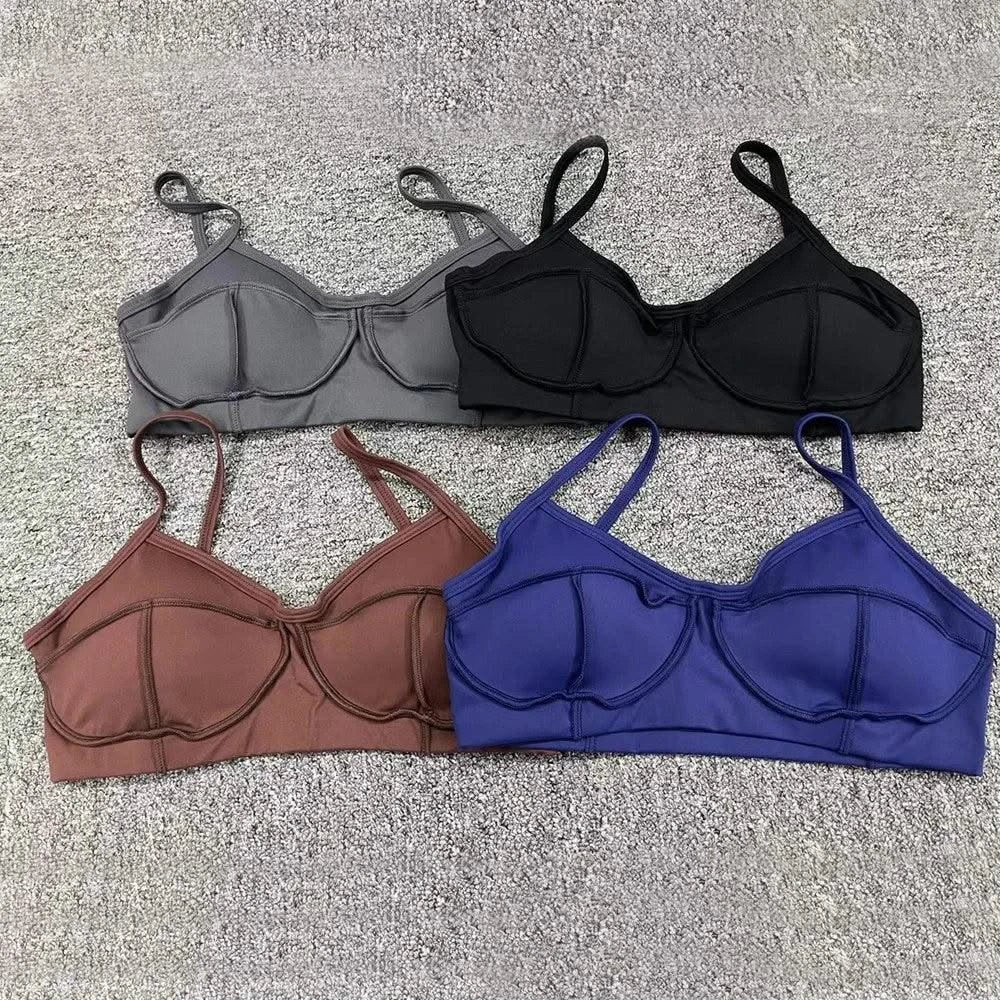 Women Nude Straps Yoga Sets Activewear