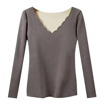 Womens Thermal Underwear Long Thermal Underwear Shirt Soft Elastic Warmth Shirt Winter Underwear Comfortable for Women