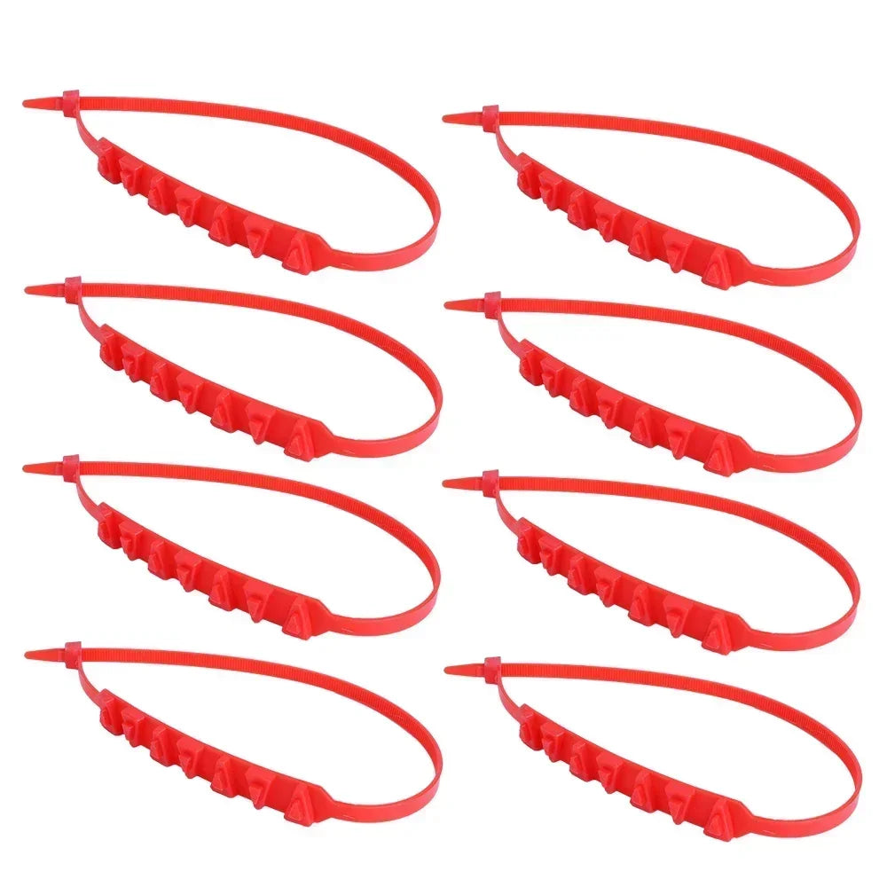 20/1Pcs Motorcycle Snow Chains Reusable Motorbike Tire Anti Slip Tie Winter Emergency Safety Belt Tyre Chain Moto Accessories