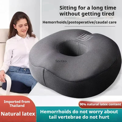 Latex Hemorrhoid Seat Cushion Thickened Office Beautiful Buttocks Pregnant Women Buttocks Pad Hollow Tailbone Protect Cushions