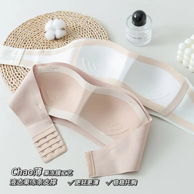 Women Sexy Strapless Bra Push Up