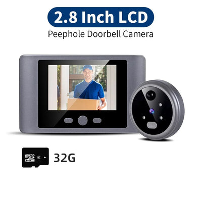 Security House Wireless Doorbells 480P Video Digital Door Peephole With 2.8 inch Screen Ring bell