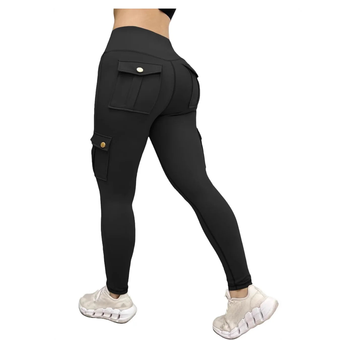 Women Pockets Gym Leggings Skinny Stretch