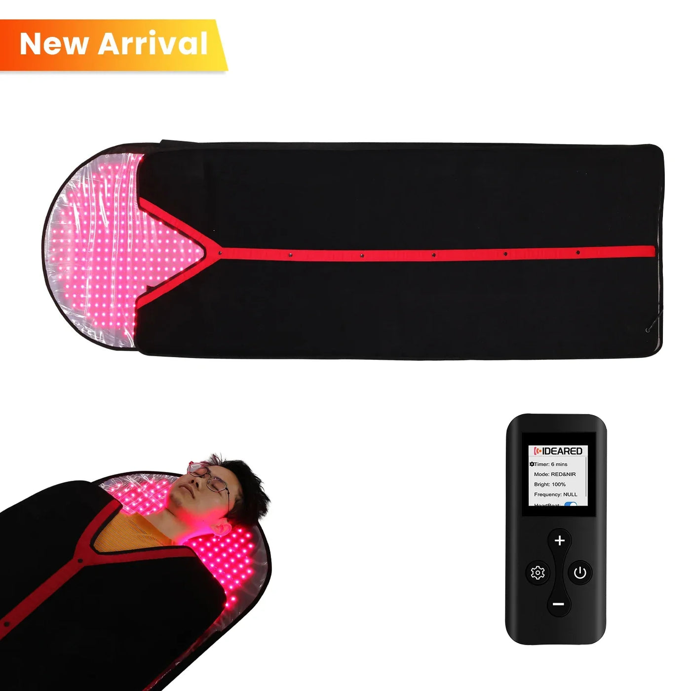 IDEATHERAPY 660 850NM Red Light Therapy Sleep Bag Red Light Therapy Device Led Blanket Infrared Red Light Therapy Sleeping Bag