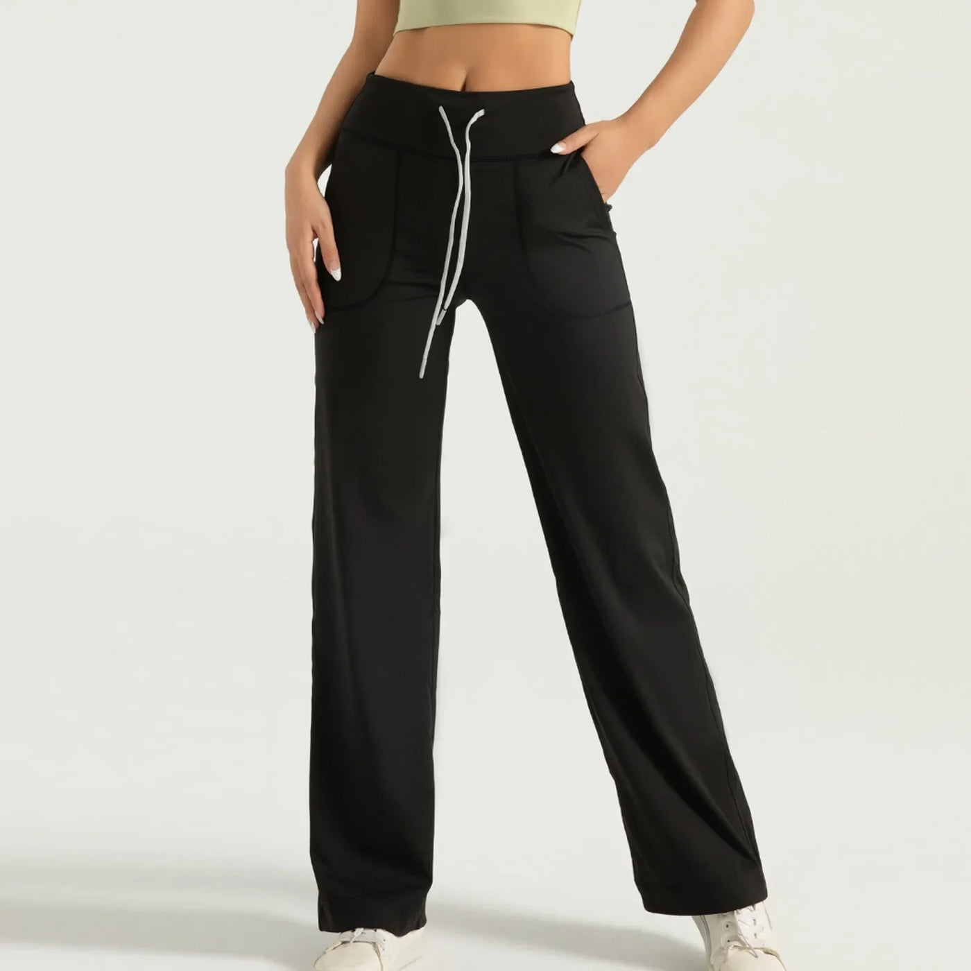 Women's Yoga Wide Leg Pants With Pockets