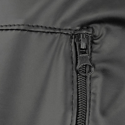 Cosplay Servant Costume Woman Men Sexy Porn Lingerie Zipper Crotch Opening Faux Leather Apron Sex Accessories Erotic Costume