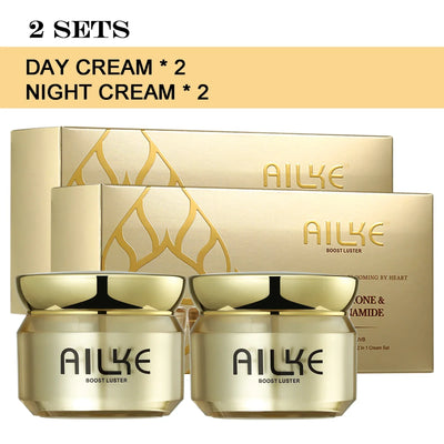AILKE Dark Spots Corrector, Whitening Hydration Facial Cream, With Spf35, Even Skin Tone, Anti-Sunburn Face Care Set for Women