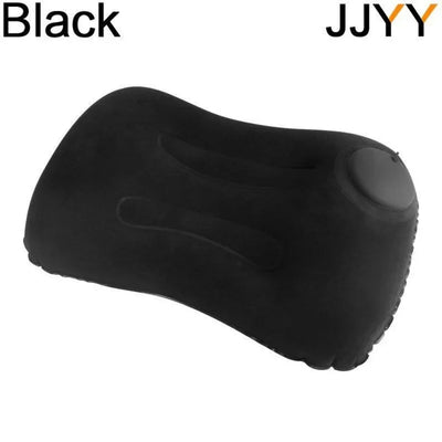 JJYY Travel Pillow Air Inflatable Airplane Car Pillows Pillow Folding Press Type Bed Pillows Neck Cushion Home Office Supplies