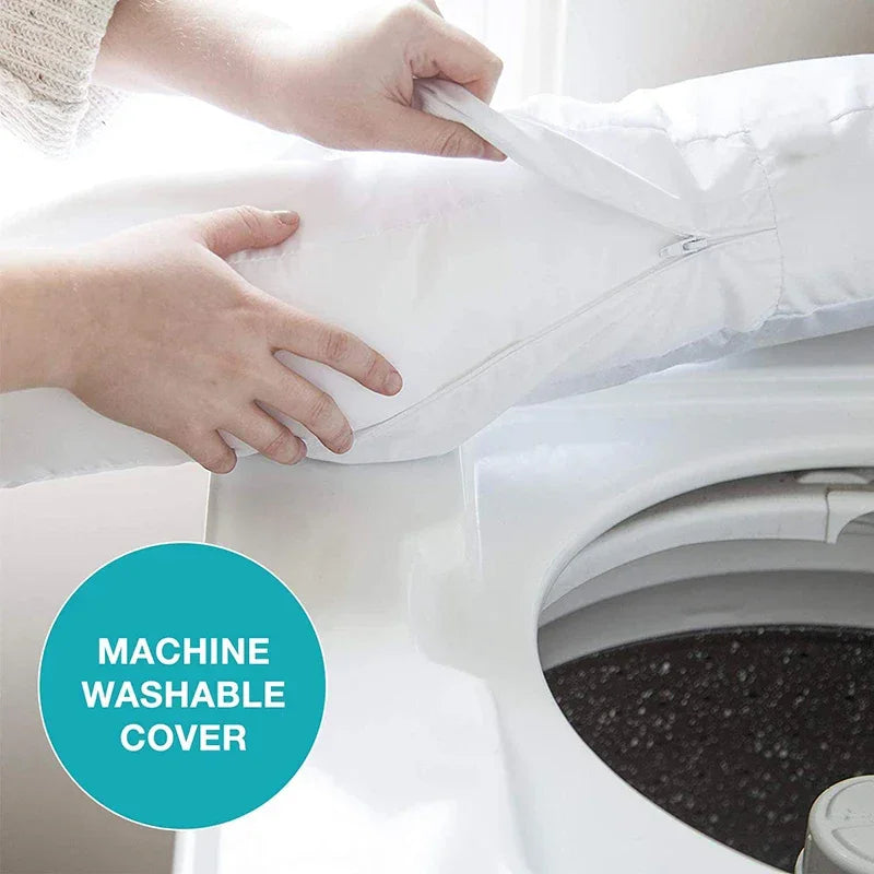 Contour Pillow with Ear Pocket, Great for Sleeping on the Side, Neck, Shoulder and Back Pain Relief, Home and Travel