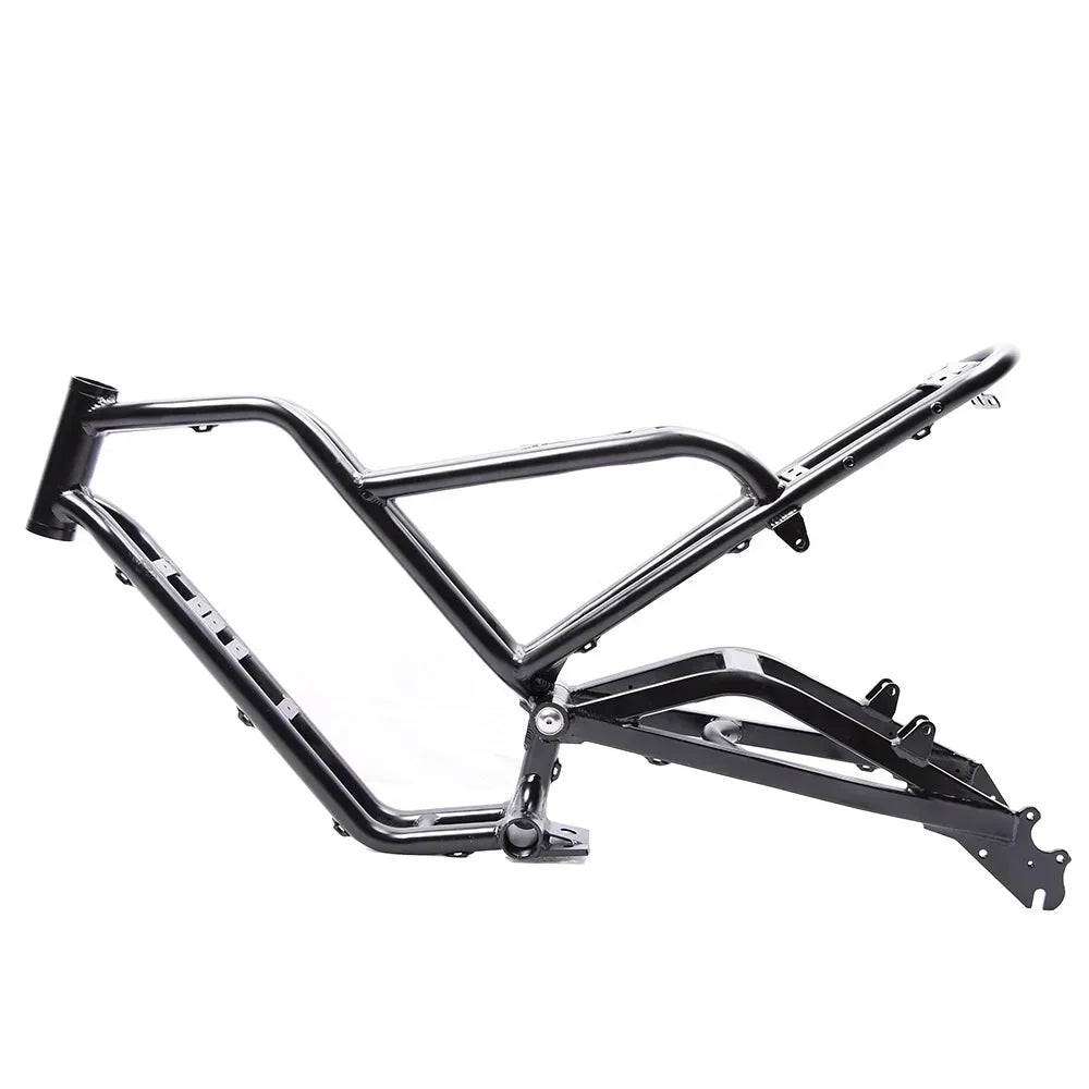 20-inch two-wheeled off-road DIY electric snow fat tire bike frame Softtail all-terrain Rear dual shock  aluminum mountain Frame