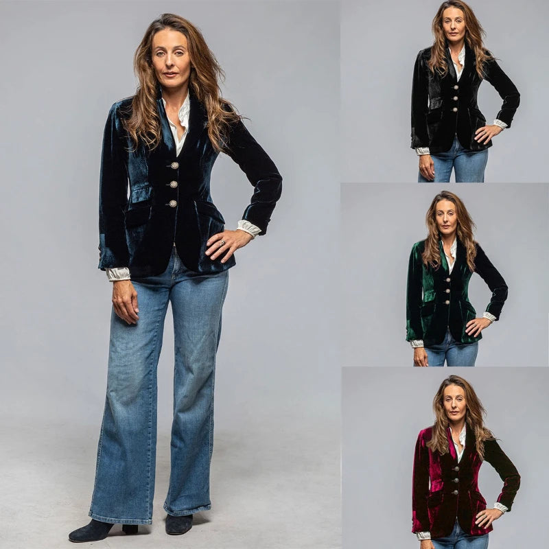 Blazers Women Blazer Coats Suits Turn Down Collar Jackets Full Sleeve Slim Fit Y2k Streetwear Elegant Work Autumn Winter