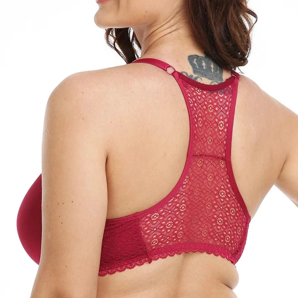 Front Closure Womens Lace Bra Brassiere