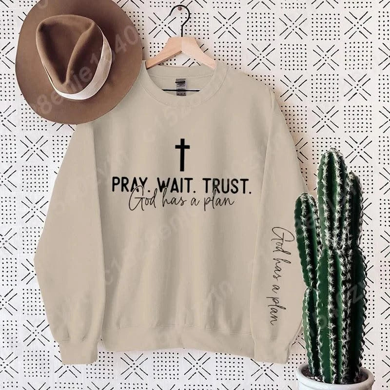 Uplifting Christian Quote Crewneck Sweatshirt, Long Sleeve, Women's