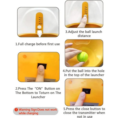 Ball Launcher For Dogs With 12 Tennis Ball， Ball Launcher, Dog Toys