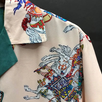 Men Hawaiian Shirts Streetwear Vintage