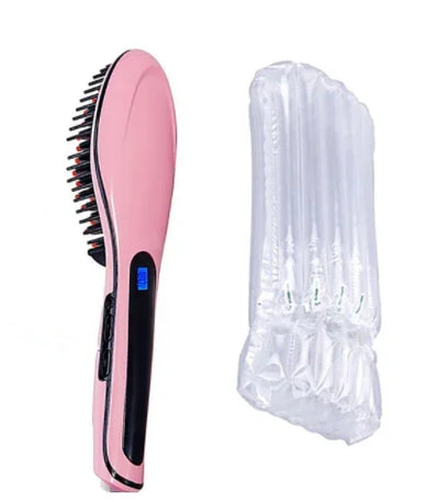 Electric Hair Straightener Brush Ionic Hair Straightening Iron Professional Ceramic Hair Styling Massager Tools Heating Hot Comb