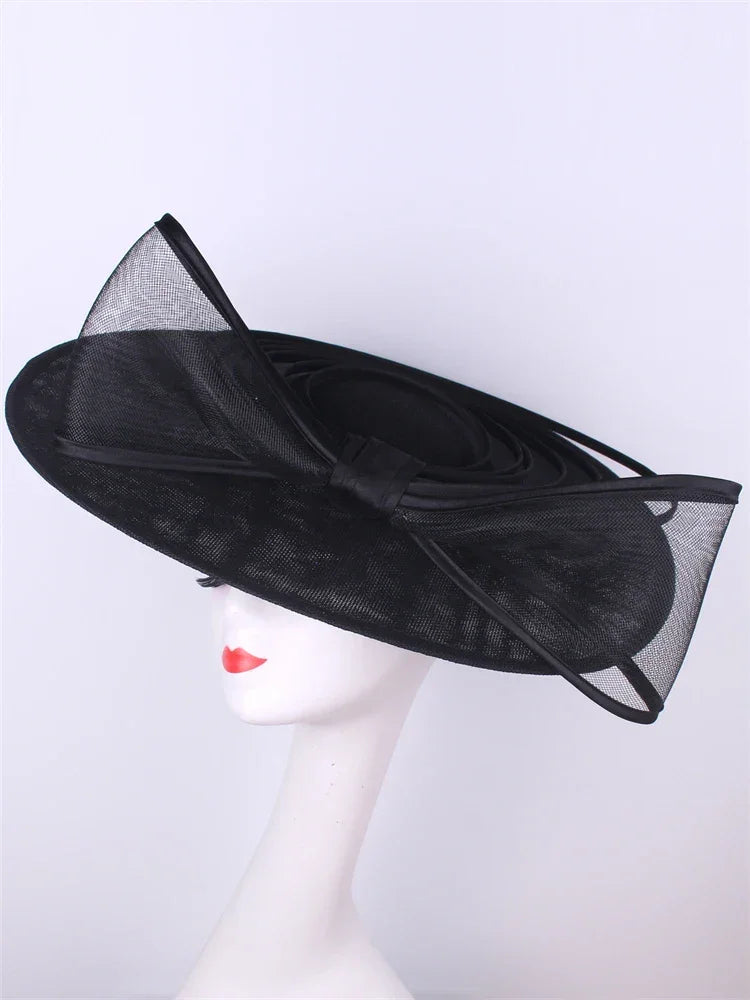 Bride Pillbox Red Fascinator Hat Femme Wedding Chapeau Women Formal Event Tea Millinery Cap Feather Royal Ascot Race Headpiece