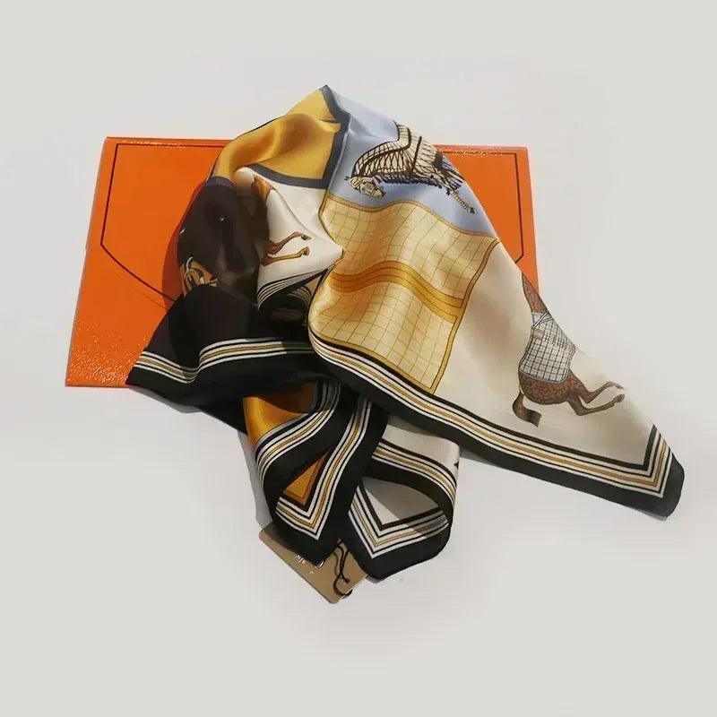 Nordic style square scarf autumn and winter silk