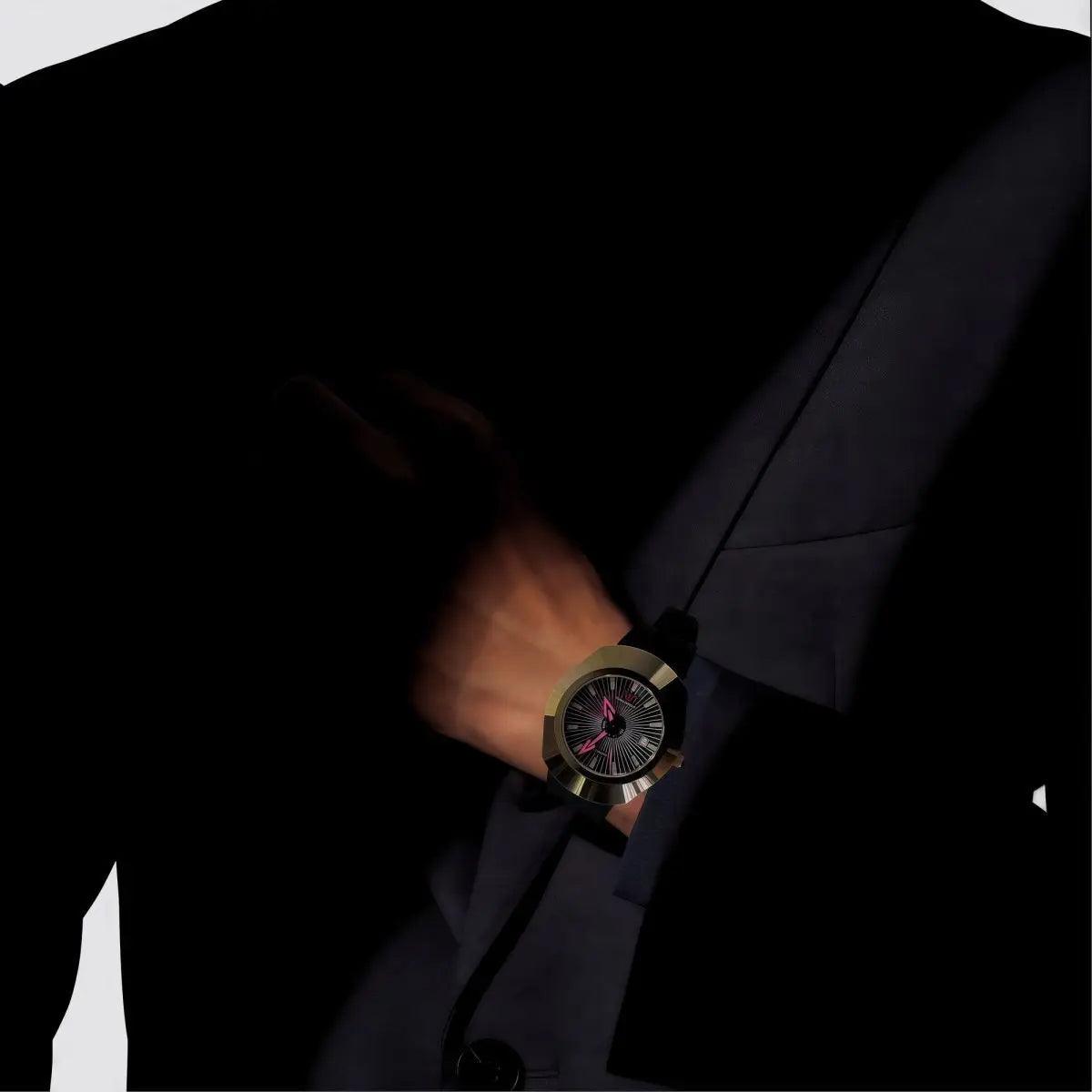 Premium high-end fashion quartz men’s watch – waterproof date display comfortable imported rubber strap
